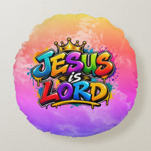 Jezus is Heer Rond Kussen