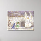 Jezus is het Alive uitgerekt canvas (Voorkant)
