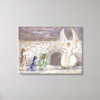 Jezus is het Alive uitgerekt canvas