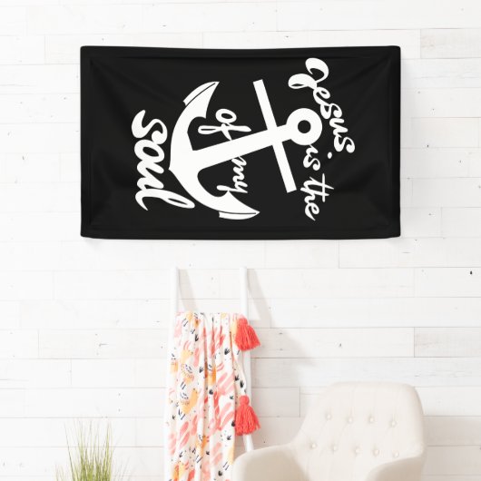 Jezus is het anker van mijn ziel spandoek (Insitu)
