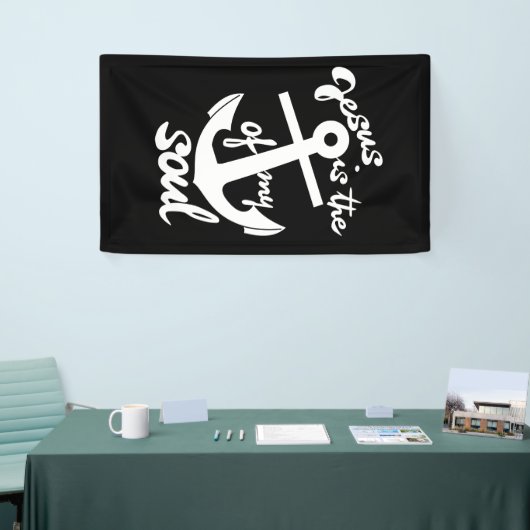 Jezus is het anker van mijn ziel spandoek (Beurs)