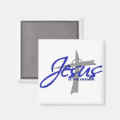 Jezus is het antwoord magneet (Voorkant / Achterkant)