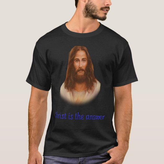 Jezus is het antwoord t-shirt (Voorkant)