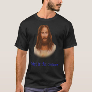 Jezus is het antwoord t-shirt