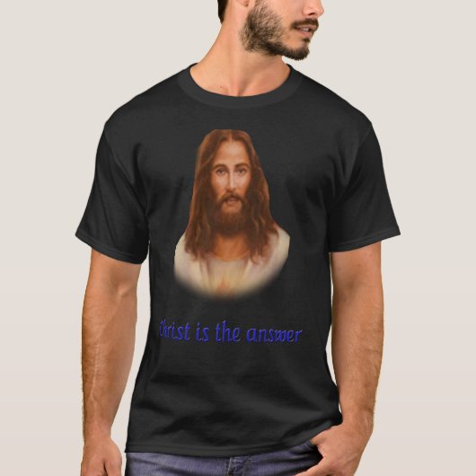 Jezus is het antwoord t-shirt (Voorkant)