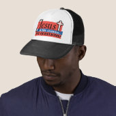 Jezus is het antwoord trucker pet (In situ)
