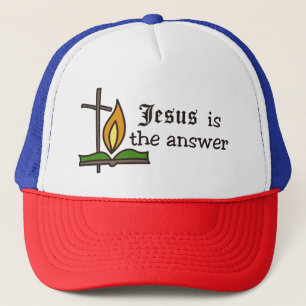 Jezus is het antwoord trucker pet