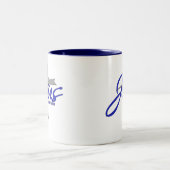 Jezus is het antwoord tweekleurige koffiemok (Center)