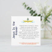 Jezus is het antwoord van de Kaart (Staand voorkant)