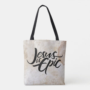 Jezus is het beledigen van religieuze kalligrafie tote bag
