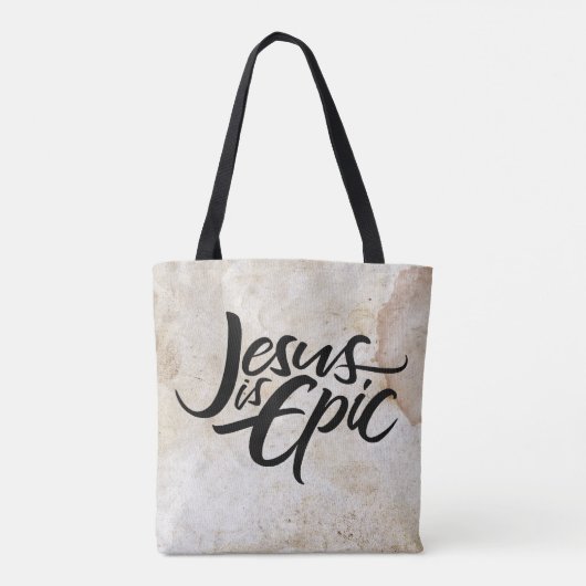 Jezus is het beledigen van religieuze kalligrafie tote bag (Achterkant)