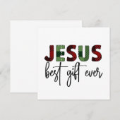 Jezus is het beste cadeau ooit Christelijk Kerstmi (Voorkant / Achterkant)