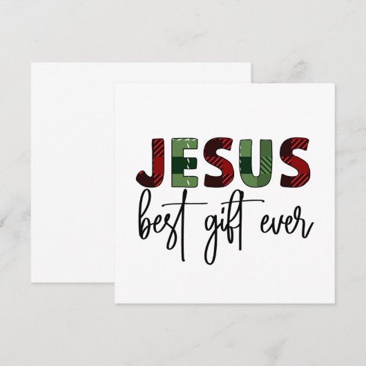 Jezus is het beste cadeau ooit Christelijk Kerstmi (Voorkant / Achterkant)