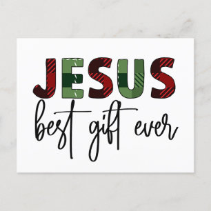 Jezus is het beste cadeau ooit Christelijk Kerstmi Briefkaart