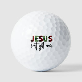 Jezus is het beste cadeau ooit Christelijk Kerstmi Golfballen
