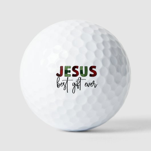 Jezus is het beste cadeau ooit Christelijk Kerstmi Golfballen (Voorkant)