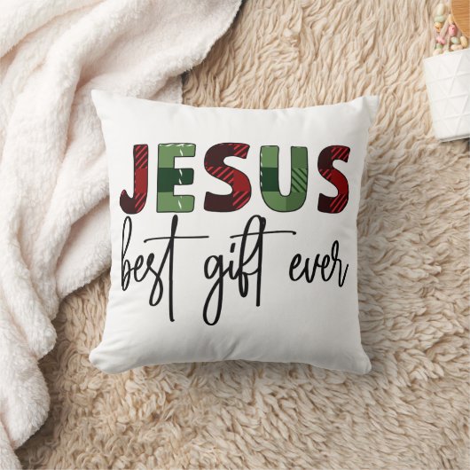 Jezus is het beste cadeau ooit Christelijk Kerstmi Kussen (Deken)