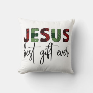 Jezus is het beste cadeau ooit Christelijk Kerstmi Kussen
