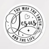 Jezus is het beste cadeau ooit Christelijk Kerstmi Labels (Design 2)