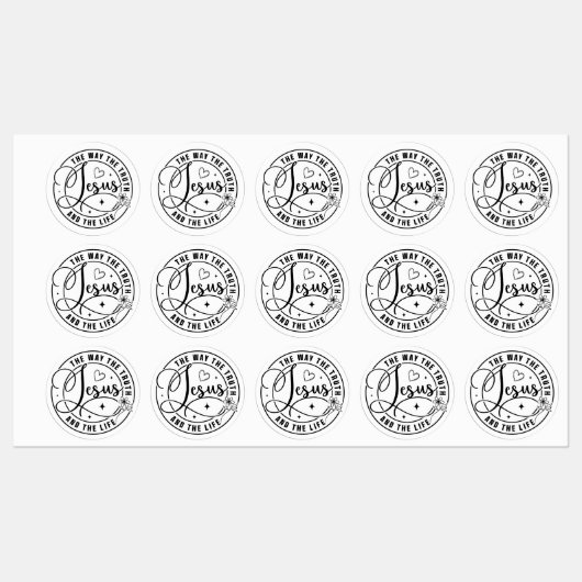 Jezus is het beste cadeau ooit Christelijk Kerstmi Labels (Vel)