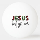 Jezus is het beste cadeau ooit Christelijk Kerstmi Pingpongbal (Voorkant)