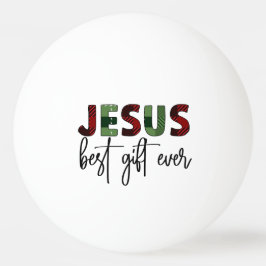Jezus is het beste cadeau ooit Christelijk Kerstmi Pingpongbal