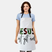 Jezus is het beste cadeau ooit Christelijk Kerstmi Schort (Gedragen)