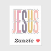 Jezus is het beste cadeau ooit Christelijk Kerstmi Sticker (Vel)