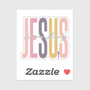 Jezus is het beste cadeau ooit Christelijk Kerstmi Sticker