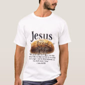 Jezus is het brood des levens t-shirt (Voorkant)