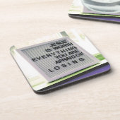 Jezus is het Christelijke gebaar Bier Onderzetter (Linkerzijde)