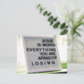 Jezus is het Christelijke gebaar Briefkaart (Staand voorkant)