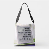 Jezus is het Christelijke gebaar Crossbody Tas (Voorkant)