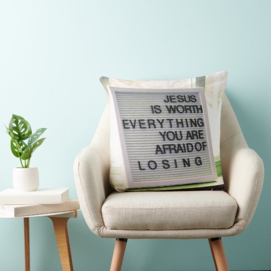 Jezus is het Christelijke gebaar Kussen (Stoel)