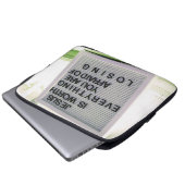 Jezus is het Christelijke gebaar Laptop Sleeve (Voorkant onderkant)