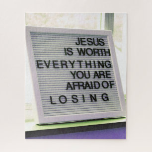 Jezus is het Christelijke gebaar Legpuzzel