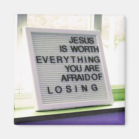 Jezus is het Christelijke gebaar Magneet (Voorkant)