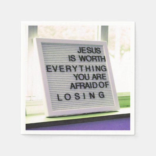 Jezus is het Christelijke gebaar Servet (Voorkant)