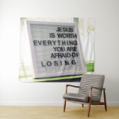 Jezus is het Christelijke gebaar Wandkleed (In Situ (horizontaal))