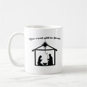 Jezus is het echte kerstgeschenk koffiemok (Links)