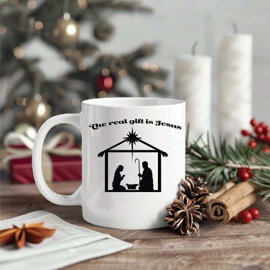 Jezus is het echte kerstgeschenk koffiemok
