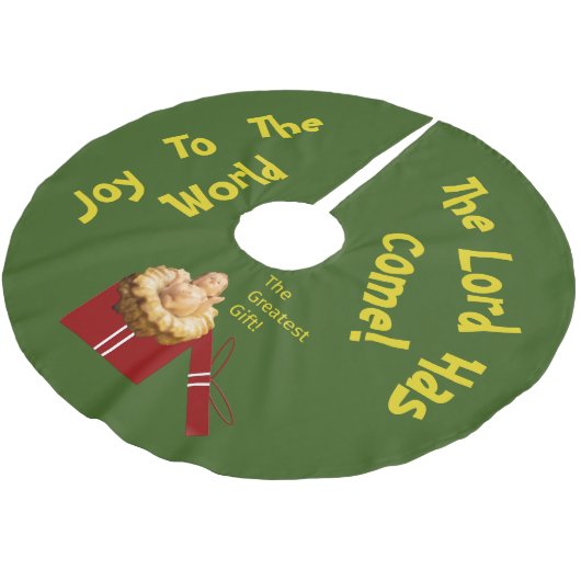 Jezus is "Het grootste geschenk!" op een Kerstboom Rok (Gekanteld)