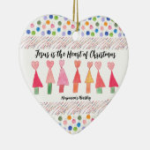 Jezus is het hart van Kerstmis Ornament (Rechts)