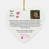 Jezus is het hart van Kerstmis Ornament (Achterkant)