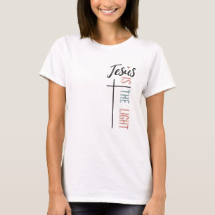 Jezus is het licht-Inspirerend geloofsontwerp T-shirt