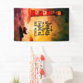 Jezus is het Licht van de Wereld Bijbelse Verse Spandoek (Insitu)