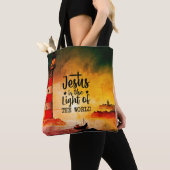 Jezus is het Licht van de Wereld Bijbelse Verse Tote Bag (Dichtbij)