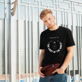 Jezus is het Licht van de wereld Christelijke T-Sh T-shirt