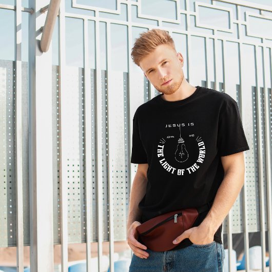 Jezus is het Licht van de wereld Christelijke T-Sh T-shirt