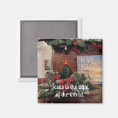 Jezus is het licht van de wereld. magneet (Voorkant / Achterkant)